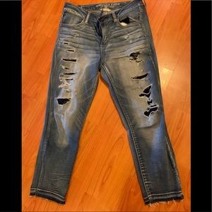 American Eagle Hi Rise Jegging Crop 10 regular